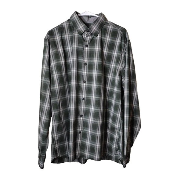 Van Heusen Other - Van Heusen Green Plaid Casual Button Down Shirt